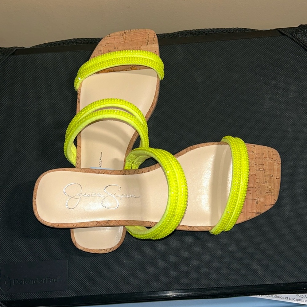 Jessica Simpson Slides Sandals Raexe 2 Rilane Slip-On Flat Sandals